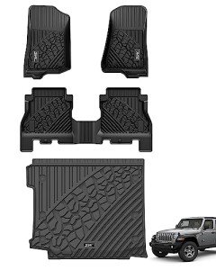 All-Weather Floor Mats for Jeep Wrangler JL 2018-2024