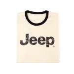 Off-White Jeep Distressed Logo Ringer T-Shirt