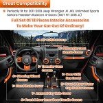 E-cowlboy 18 PCS Interior Trim Kit for Jeep