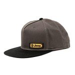 Charcoal and Black Jeep Flat Bill Hat