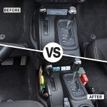 JWWY Center Console Storage Box for Jeep Wrangler