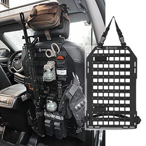 Tactical Car Seat Organizer with Molle Panels