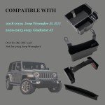 BAOLIVE Center Console Organizer Set for Jeep Wrangler and Gladiator