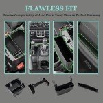 BAOLIVE Center Console Organizer Set for Jeep Wrangler and Gladiator