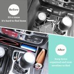 BAOLIVE Center Console Organizer Set for Jeep Wrangler and Gladiator