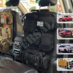 Tactical Molle Car Seat Organizer with 5 Pouches