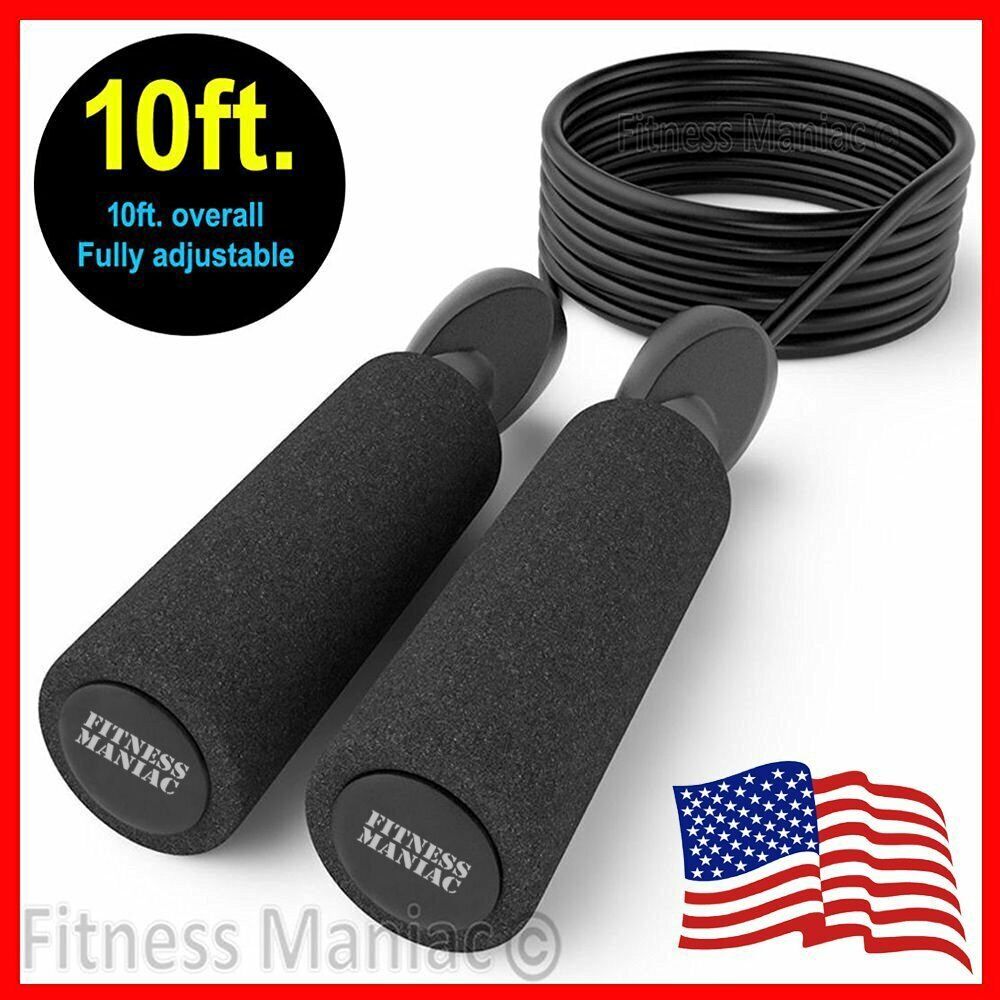 Speed Jump Rope with Ball Bearings and PVC Cable