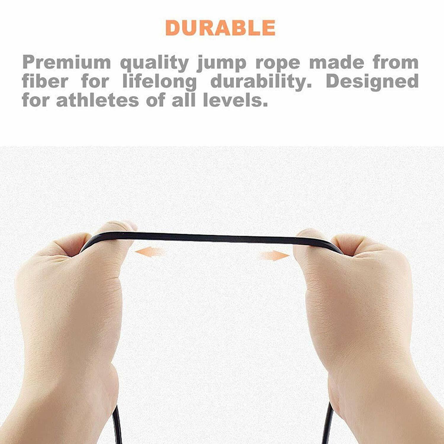 Speed Jump Rope with Ball Bearings and PVC Cable