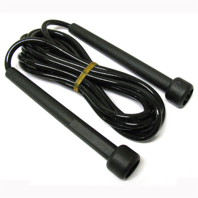 Black 9ft Plastic Handle Speed Jump Rope