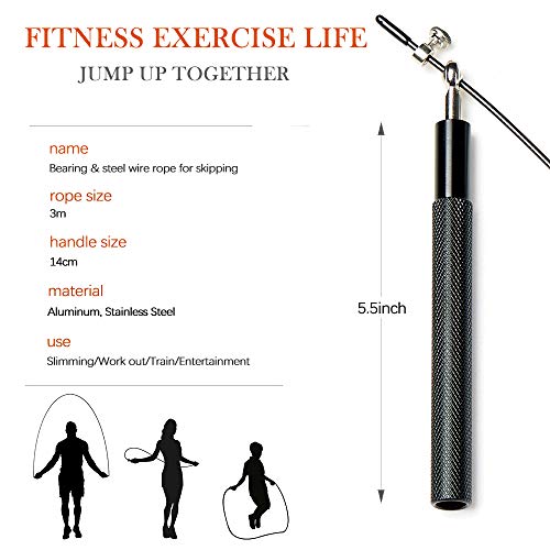 Adjustable Speed Jump Rope with Aluminum Handles