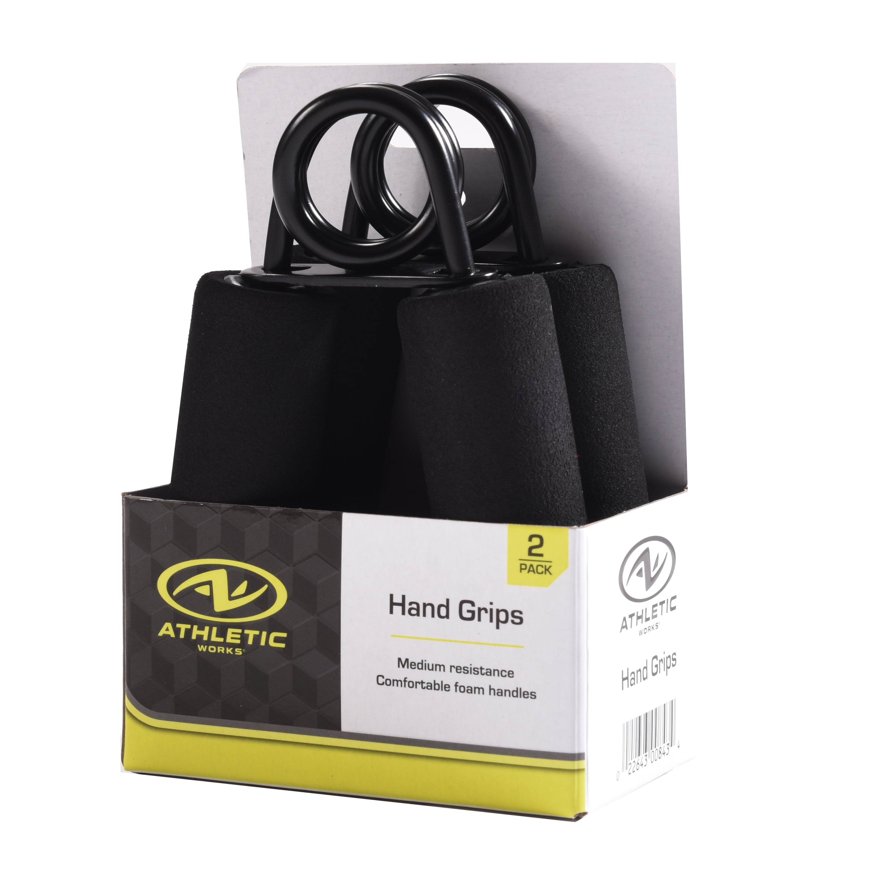 Athletic Works Black Hand Grips, 2-Pack