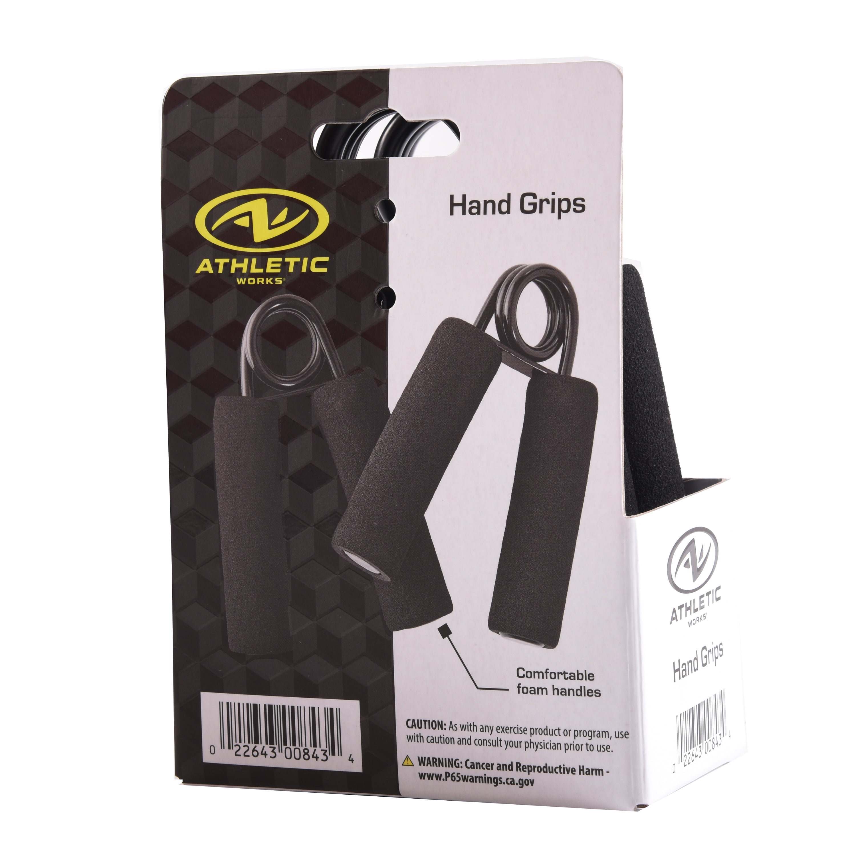 Athletic Works Black Hand Grips, 2-Pack