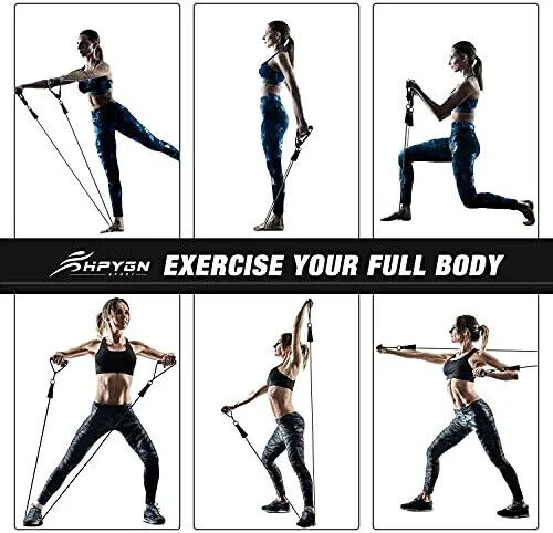 11-Piece Resistance Band Set for Workout and Fitness