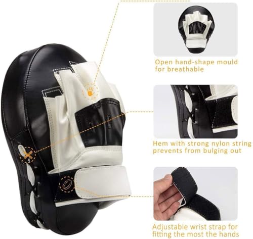 Valleycomfy Curved Focus Punching Mitts for Boxing Training