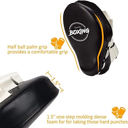Valleycomfy Curved Focus Punching Mitts for Boxing Training