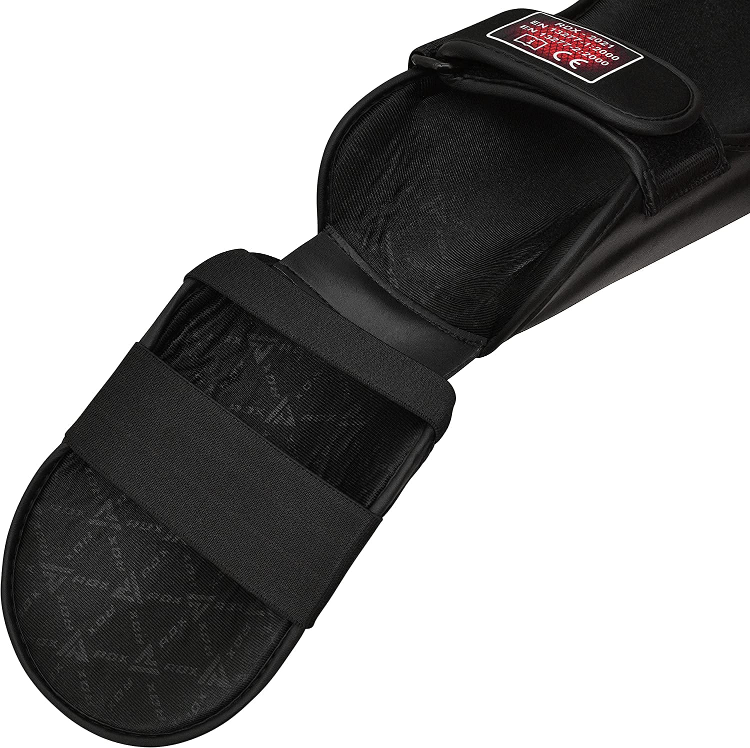 RDX Kickboxing Shin Guards: Premium Leather, Black