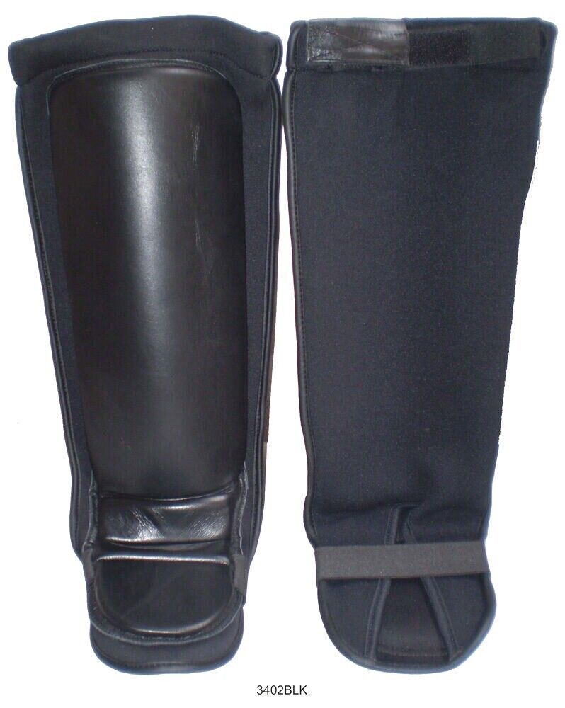 Black Boxing MMA Shin Instep Guards (Grappling Style)