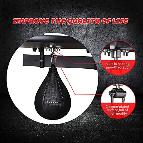 Afranti Heavy Duty Speed Bag Platform + Punching Ball Kit