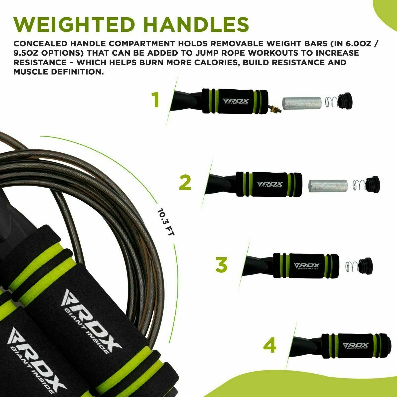 RDX Boxing MMA Speed Jump Rope