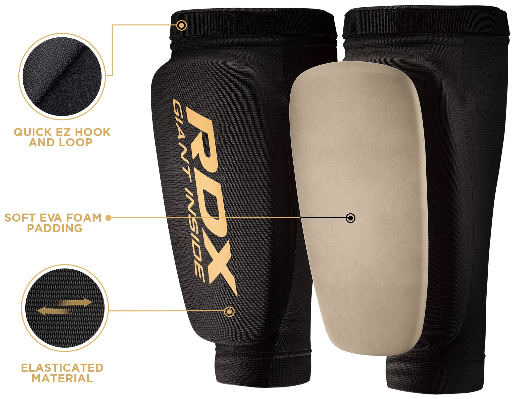 RDX Shin Guard with Foam Pads: Boxing Leg Protection