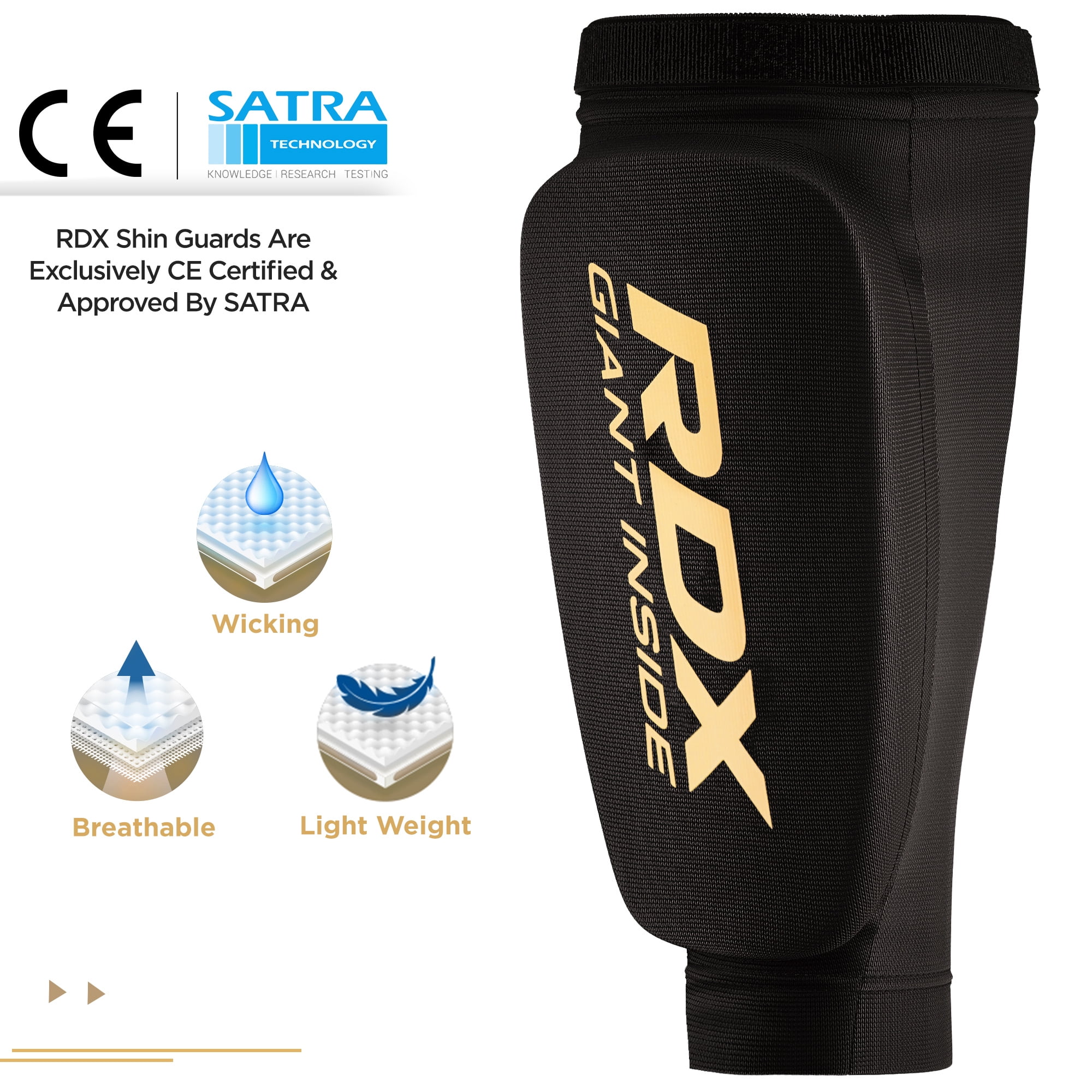 RDX Shin Guard with Foam Pads: Boxing Leg Protection