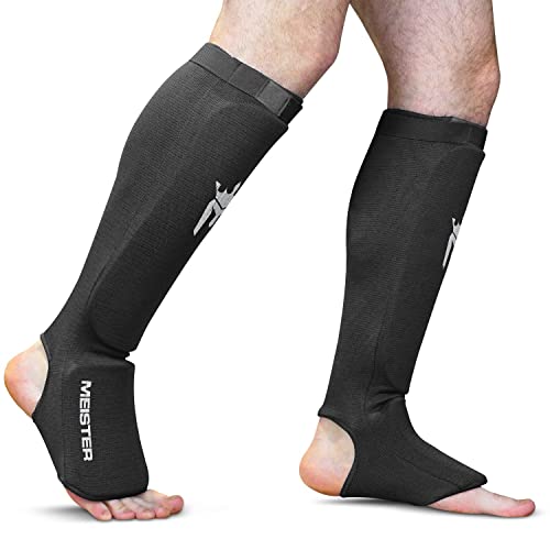 Meister MMA Shin Guards - Black (Large/X-Large)