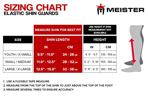 Meister MMA Shin Guards - Black (Large/X-Large)