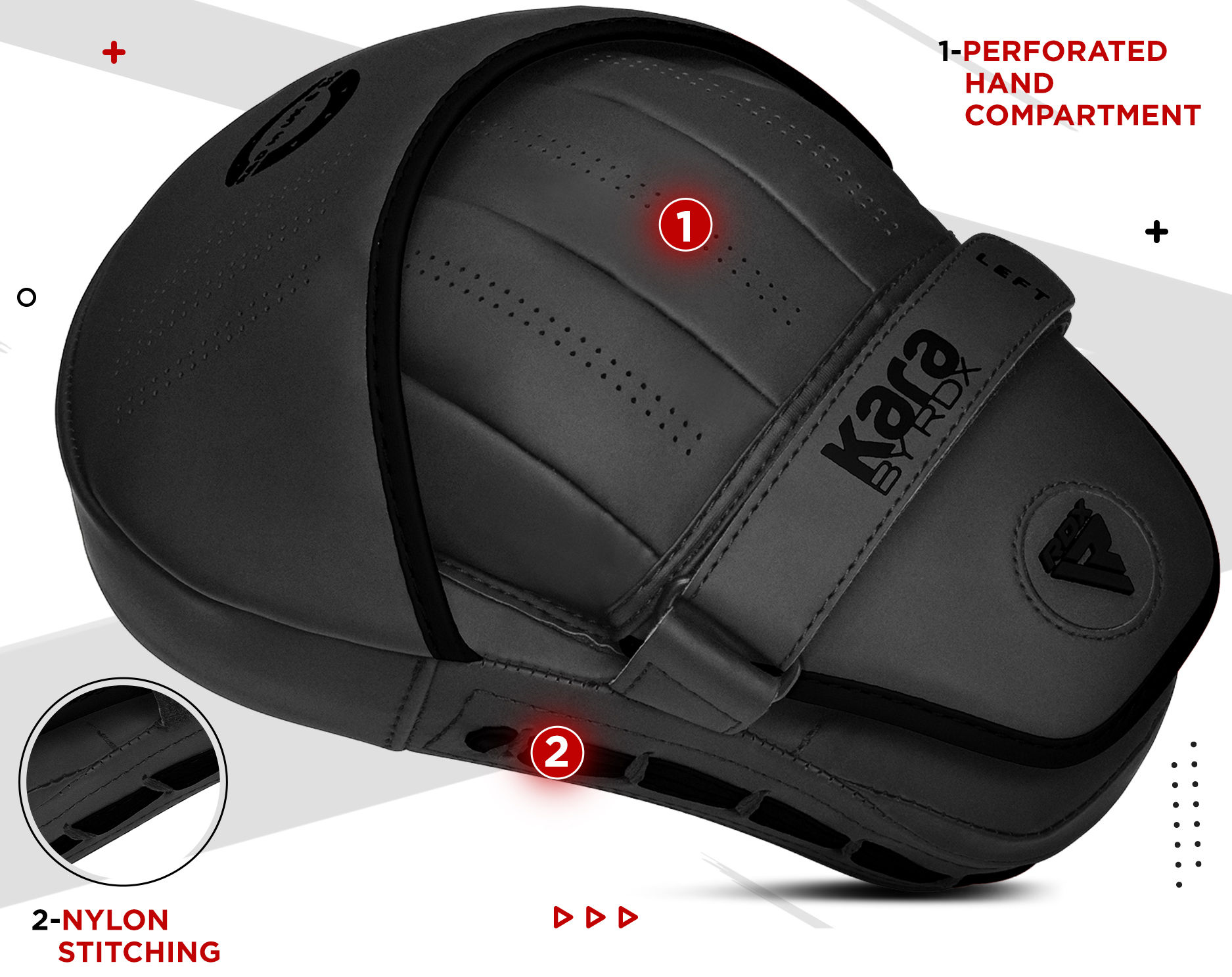 RDX Focus Boxing Punch Mitts - Maya Hide Leather