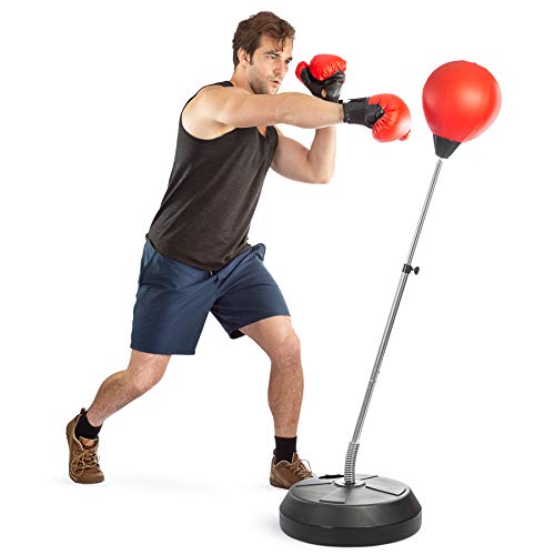 Height Adjustable Punching Bag with Stand - Boxing Equipment