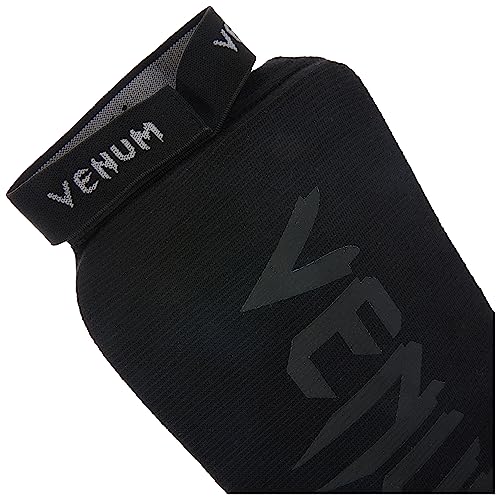 Black Venum Kontact Shinguards - One Size