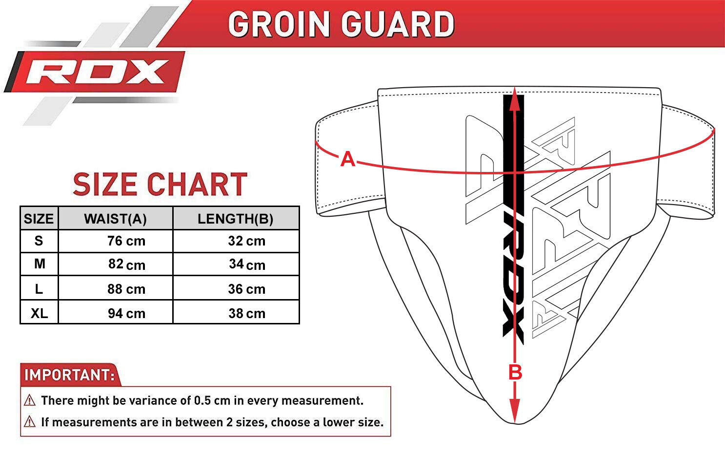 Men's Boxing Groin Guard by RDX