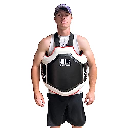 Contender Fight Sports Boxing Body Protector - Black/White