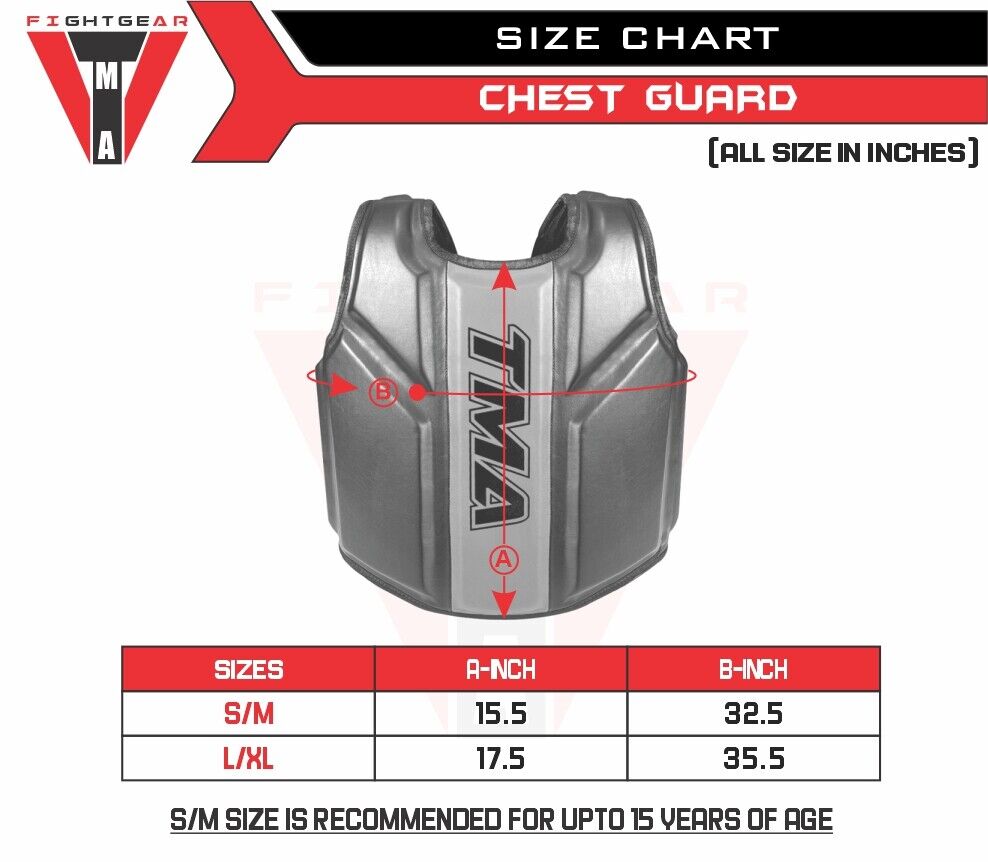 TMA Boxing Body Protector: MMA Kickboxing Chest Guard
