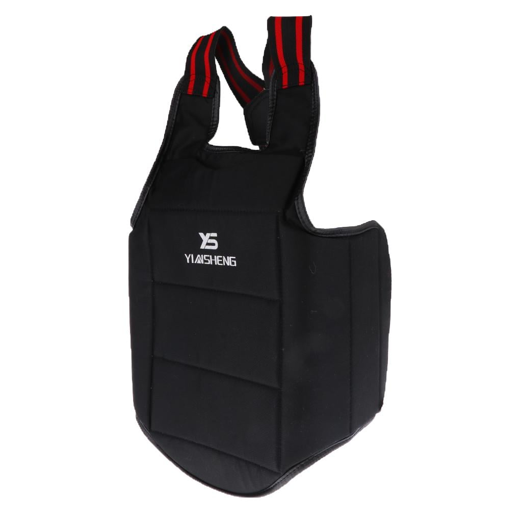 Black Sanda Boxing Karate Chest Protector - Adults/Kids, XS