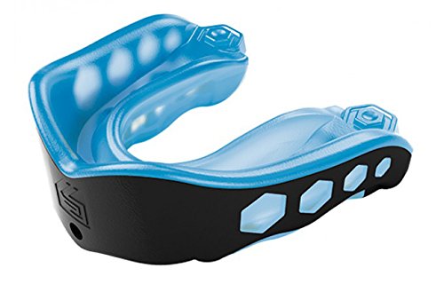 Shock Doctor Gel Max Mouth Guard, Adult, Blue/Black