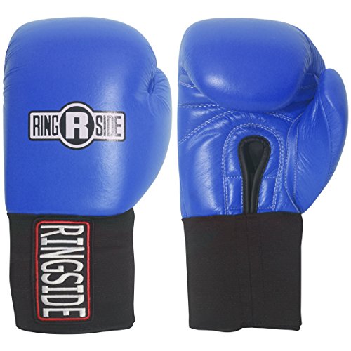 12-Ounce Blue Ringside Competition Hook and Loop Boxing Gloves