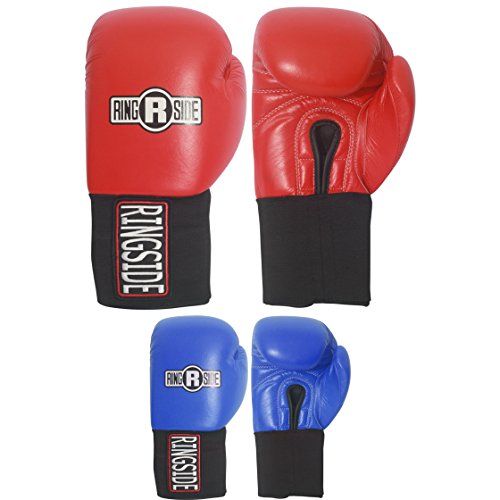 12-Ounce Blue Ringside Competition Hook and Loop Boxing Gloves