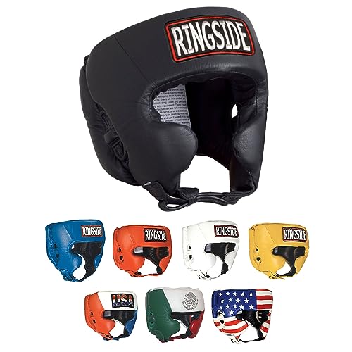 Competition-Like Boxing Headgear with Cheeks - Black, Large