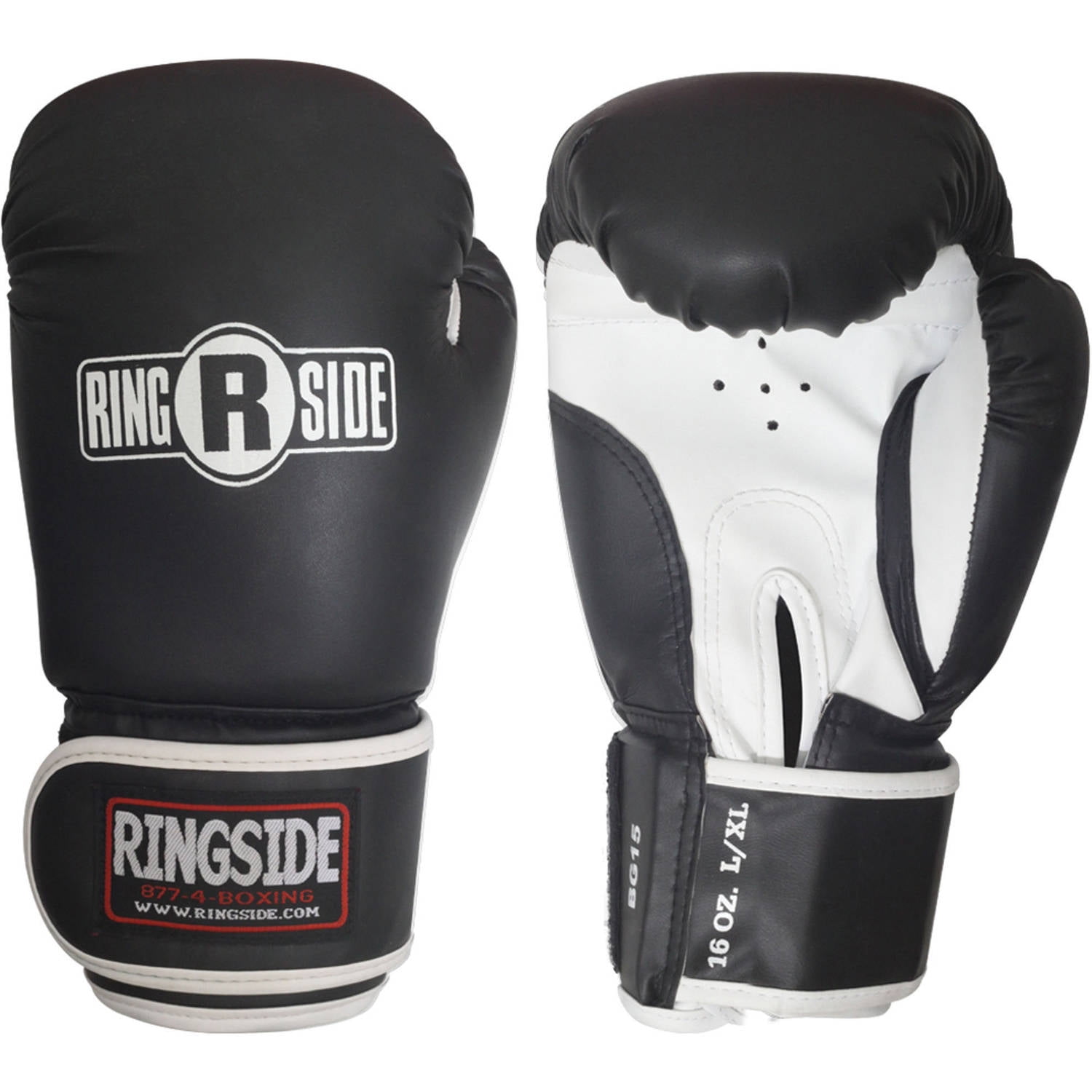 Ringside Striker Boxing Gloves - Small/Medium Black/White