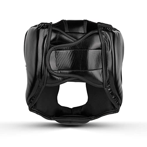 SANJOIN Safety Head Guard - All Ages Boxing Headgear (Black)