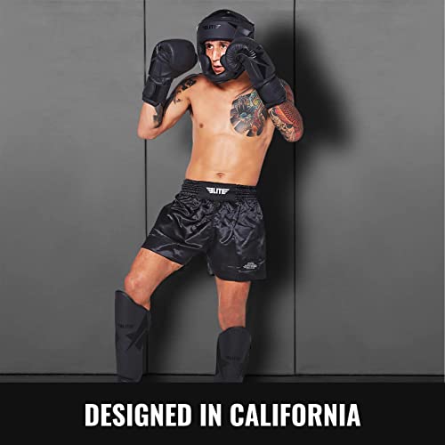 Elite Sports Men's Kickboxing Headgear, Muay Thai Boxing