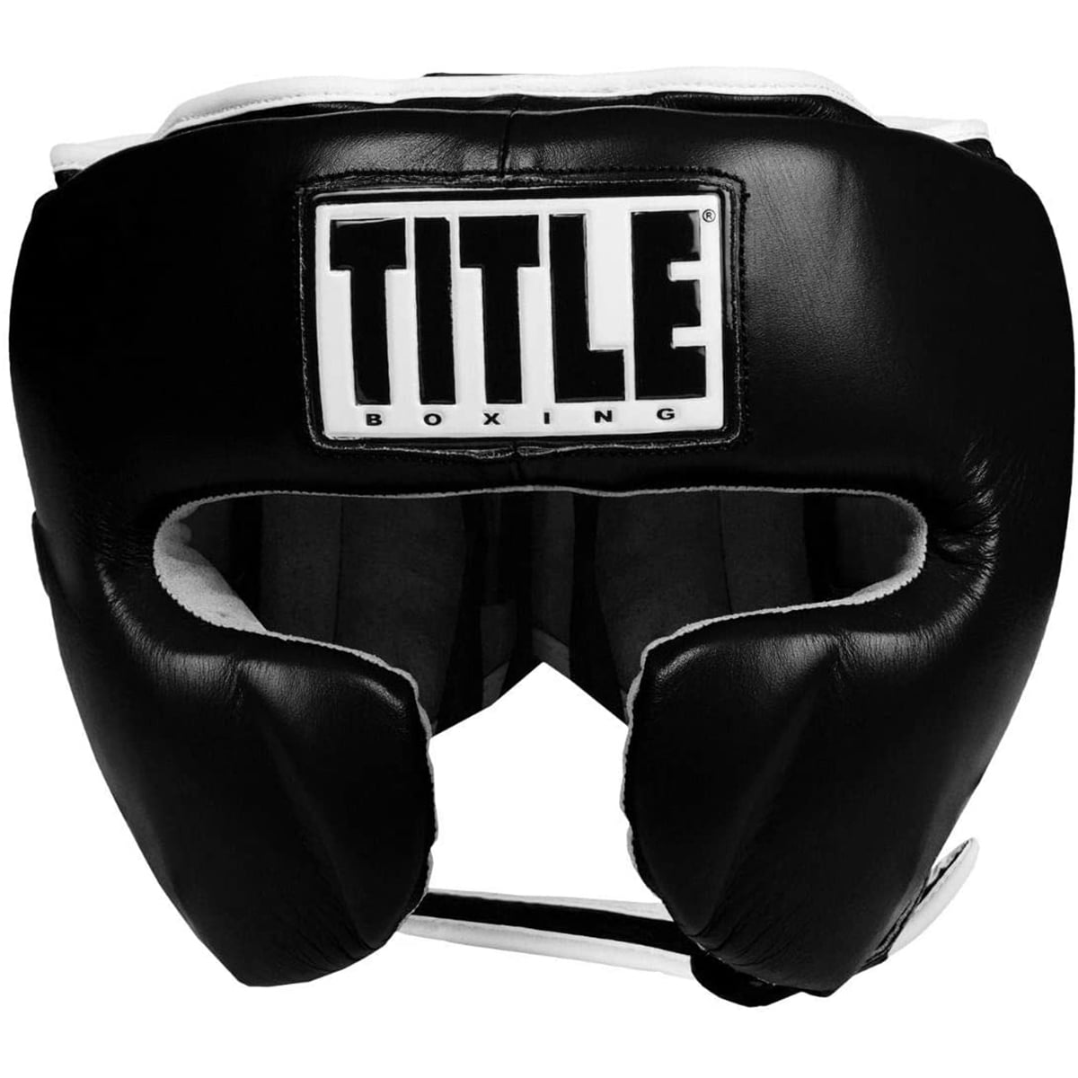 Title Boxing Regular Black Leather Training Headgear