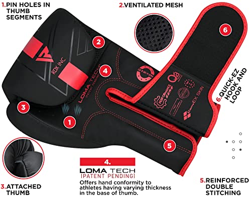 RDX Boxing Gloves - Pro Training, Maya Hide Leather