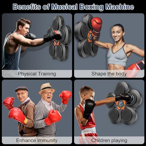 Himove Music Boxing Machine with Bluetooth Trainer