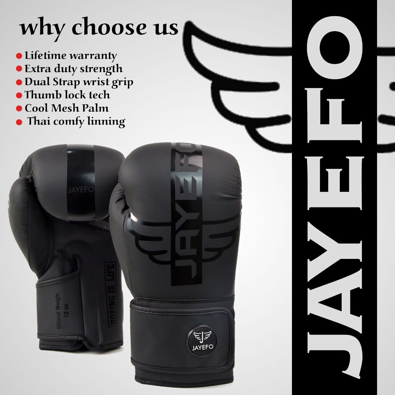 Muay Thai Training Boxing Gloves - Premium Leather