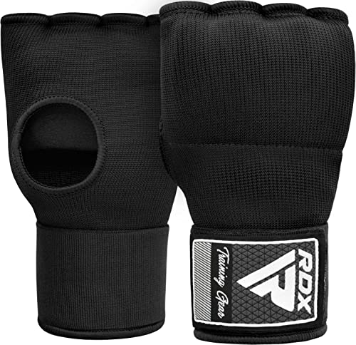 RDX Black Training Inner Gloves for Boxing - Large