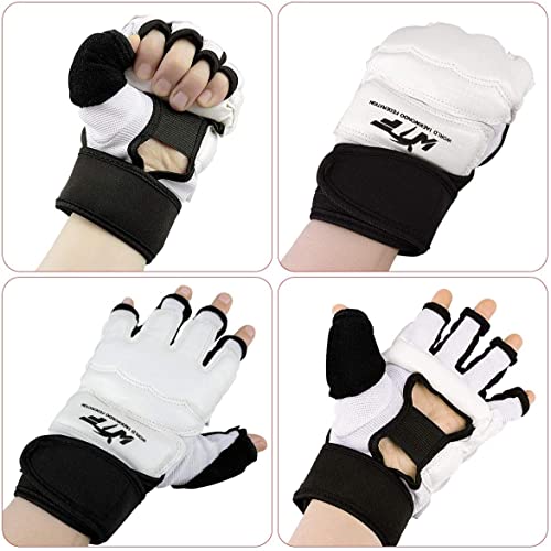 LangRay Boxing Gloves for Sparring Training, White M