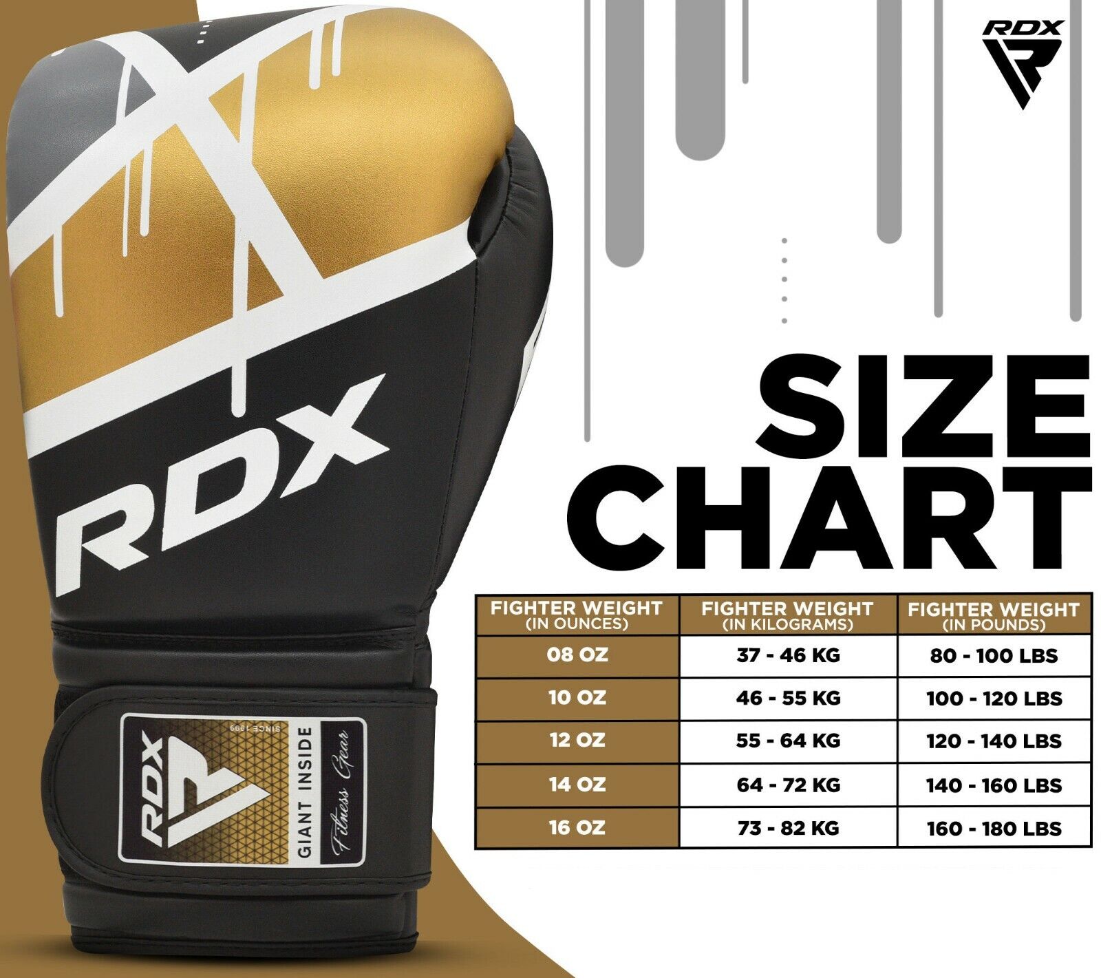 RDX Boxing Gloves: Muay Thai Training Punching Glove