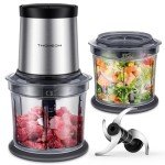 TWOMEOW Mini Food Chopper with 2 Bowls