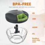 Ibergrif M501 Manual Food Chopper - Easy Onion Cutter